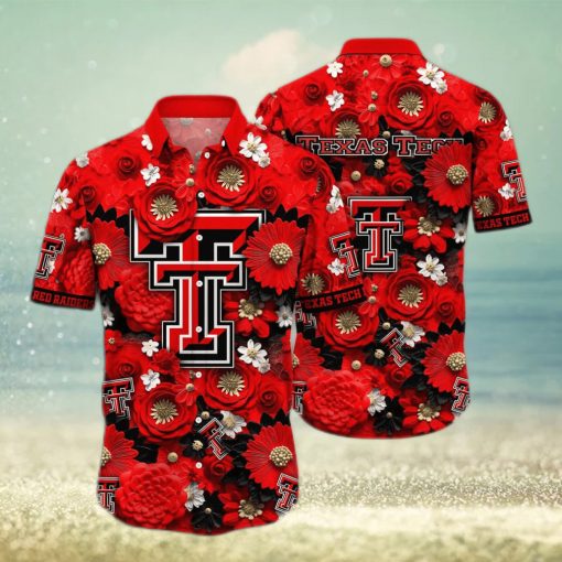 NCAA Texas Tech Red Raiders Hawaiian Shirt Summer Beach Gift