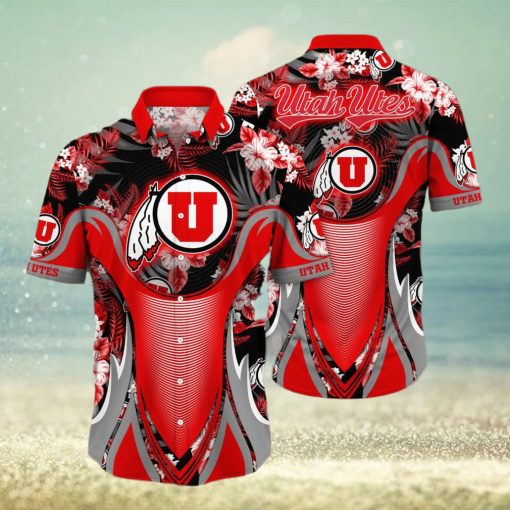 NCAA Utah Utes Hawaiian Shirt Gift For Beach Vacation