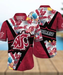 NCAA Washington State Cougars Hawaiian Shirt Aloha Shirt Best Beach