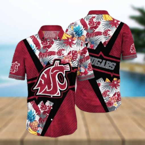 NCAA Washington State Cougars Hawaiian Shirt Aloha Shirt Best Beach