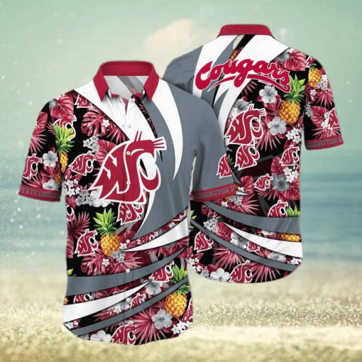 NCAA Washington State Cougars Hawaiian Shirt Aloha Shirt Summer Aloha