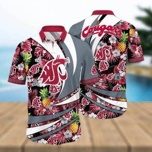 NCAA Washington State Cougars Hawaiian Shirt Aloha Shirt Summer Aloha