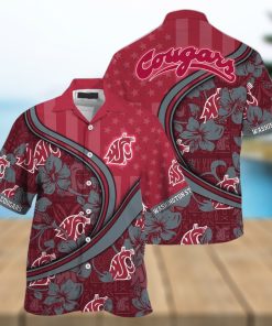 NCAA Washington State Cougars Hawaiian Shirt Custom Name Beach Gift For Friend