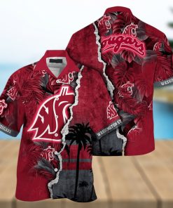 NCAA Washington State Cougars Hawaiian Shirt Custom Name Summer Vacation Gift