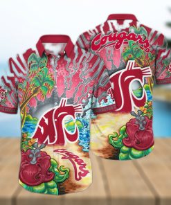 NCAA Washington State Cougars Hawaiian Shirt Gift For Beach Trip