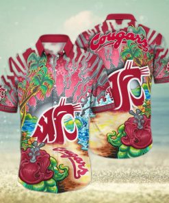 NCAA Washington State Cougars Hawaiian Shirt Gift For Beach Trip