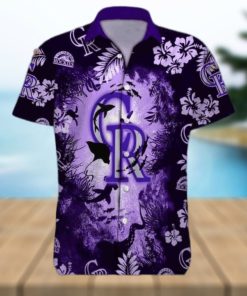 NCPurple Ocean MLB Colorado Rockies Funny Hawaiian Shirt