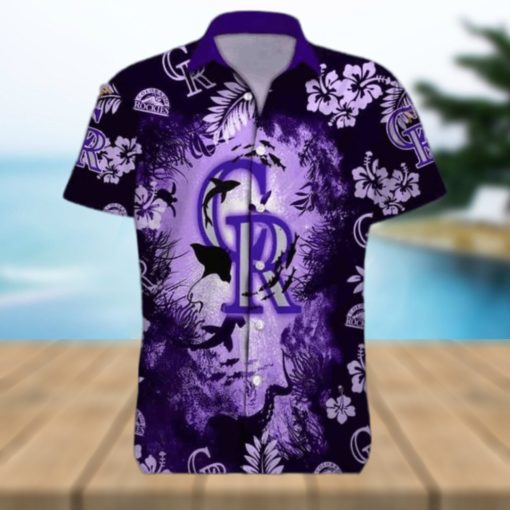 NCPurple Ocean MLB Colorado Rockies Funny Hawaiian Shirt