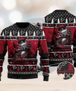 NFL Atlanta Falcons Jack Skellington Christmas Ugly Sweater