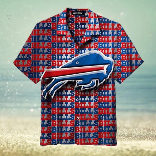 NFL Buffalo Bills Hawaiian Shirt Aloha Shirt Letter Print