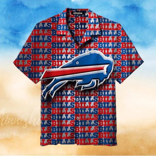 NFL Buffalo Bills Hawaiian Shirt Aloha Shirt Letter Print