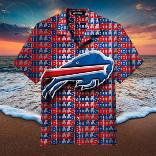 NFL Buffalo Bills Hawaiian Shirt Aloha Shirt Letter Print