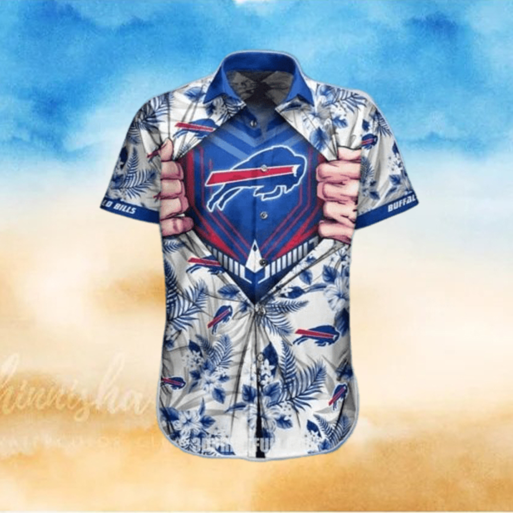 Buffalo Bills Logo Blue NFL Hawaiian Shirt Gift for Fans - Limotees