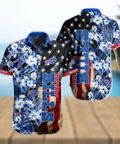 NFL Buffalo Bills Hawaiian Shirt Flag Flower Best Gift