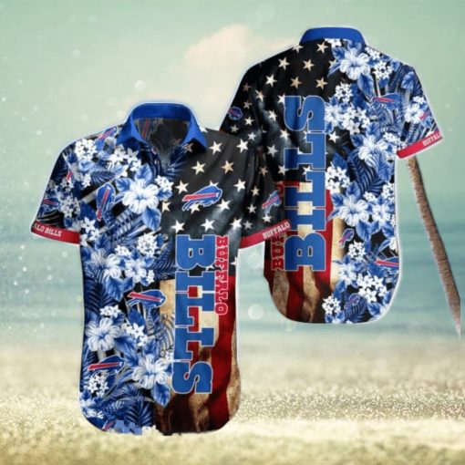 NFL Buffalo Bills Hawaiian Shirt Flag Flower Best Gift