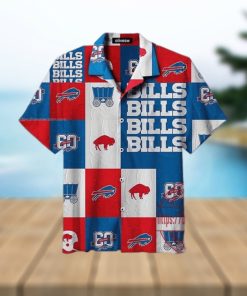 NFL Buffalo Bills Logo Collection Plaid Pattern Hawaiian Shirt