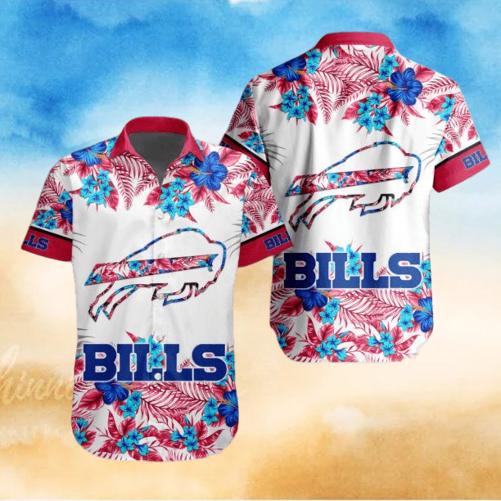 NFL Buffalo Bills Special Floral Hawaiian Button Shirt - Limotees