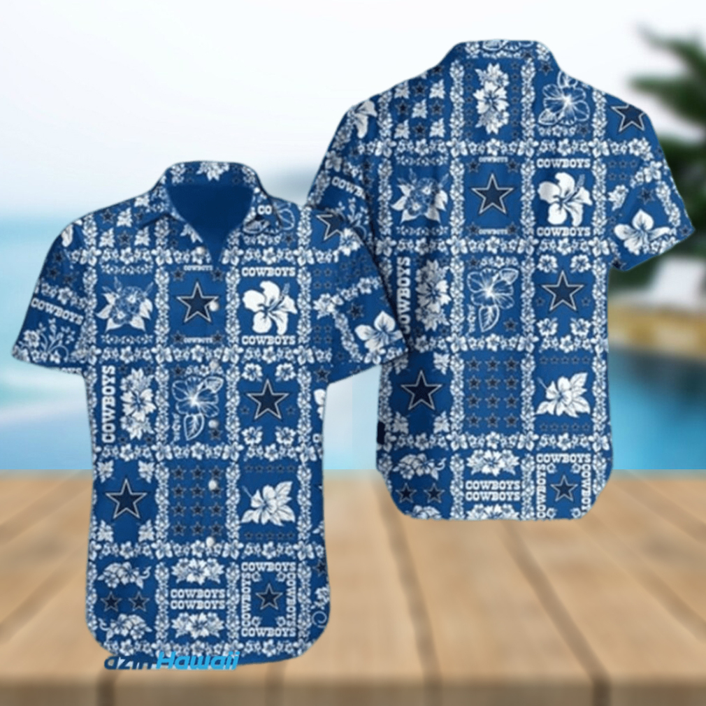 Dallas Cowboys Fish Pineapple Pattern Summer Hawaiian Shirt - Limotees