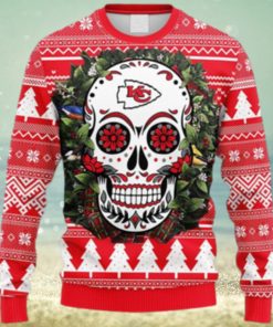 NFL Fans Arizona Cardinals Skull Flower Ugly Logo Ugly Christmas Sweater For Men And Women