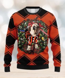 NFL Fans Cincinnati Bengals Pub Dog Christmas Ugly Sweater For Men Women