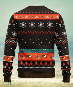 NFL Fans Cleveland Browns 12 Grinch Xmas Day Christmas Ugly Sweater For Men Women