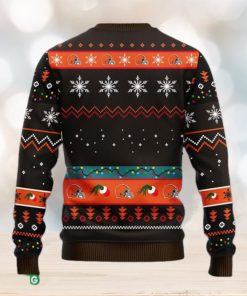 NFL Fans Cleveland Browns 12 Grinch Xmas Day Christmas Ugly Sweater For Men Women