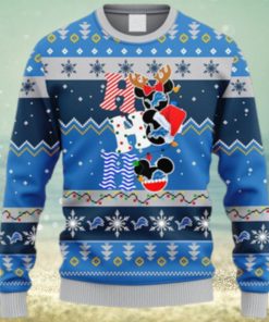 NFL Fans Detroit Lions HoHoHo Mickey Christmas Ugly Sweater For Men Women