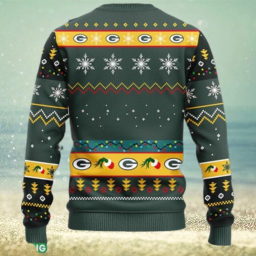 NFL Fans Green Bay Packers 12 Grinch Xmas Day Christmas Ugly Sweater For Men Women