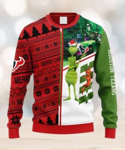 NFL Fans Houston Texans Grinch & Scooby Doo Christmas Ugly Sweater For Men Women