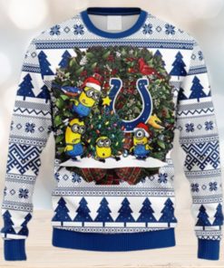 NFL Fans Indianapolis Colts Minion Christmas Ugly Sweater For Men Women