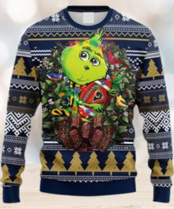 Kansas City Chiefs Grinch Hug NFL Christmas Ugly Sweater