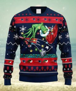 NFL Fans New England Patriots Grinch Christmas Ugly Sweater For Men Women