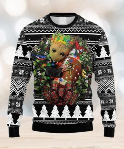 NFL Fans San Diego Chargers Groot Hug Christmas Ugly Sweater For Men Women