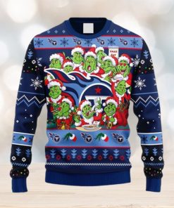 NFL Fans Tennessee Titans 12 Grinch Xmas Day Christmas Ugly Sweater For Men Women