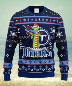 NFL Fans Tennessee Titans Funny Grinch Christmas Ugly Sweater For Men Women