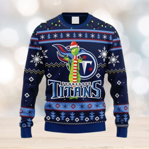 NFL Fans Tennessee Titans Funny Grinch Christmas Ugly Sweater For Men Women