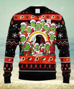 NFL Fans Washington Redskins 12 Grinch Xmas Day Christmas Ugly Sweater For Men Women