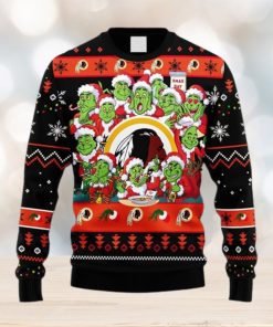 NFL Fans Washington Redskins 12 Grinch Xmas Day Christmas Ugly Sweater For Men Women