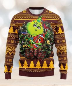 NFL Fans Washington Redskins Grinch Hug Christmas Ugly Sweater For Men Women