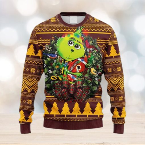 NFL Fans Washington Redskins Grinch Hug Christmas Ugly Sweater For Men Women