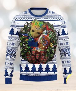 NFL Indianapolis Colts Groot Hug Christmas Ugly Sweater