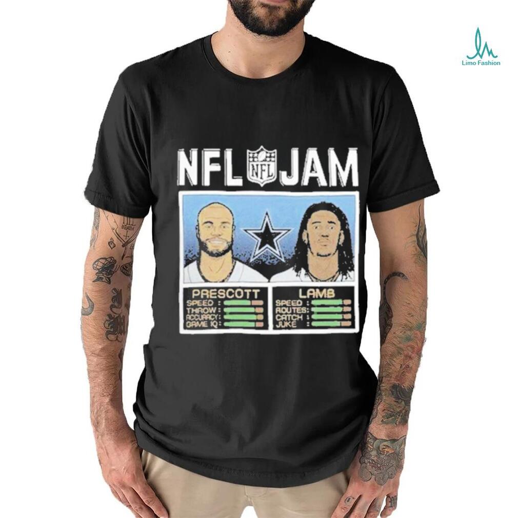 Ipeepz NFL Jam Dallas Cowboys CeeDee Lamb and Dak Prescott Shirt