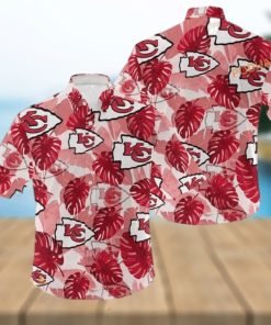 NFL Kansas City Chiefs Hawaiian Shirt Palm Leaves Pattern  Aloha Shirt