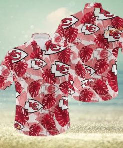 NFL Kansas City Chiefs Hawaiian Shirt Palm Leaves Pattern  Aloha Shirt