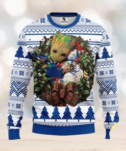 NFL Kansas City Royals Groot Hug Christmas Ugly Sweater