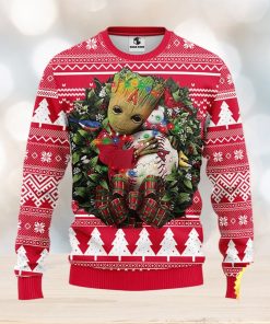 NFL Los Angeles Angels Groot Hug Christmas Ugly Sweater