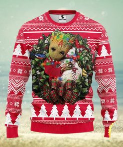 NFL Los Angeles Angels Groot Hug Christmas Ugly Sweater