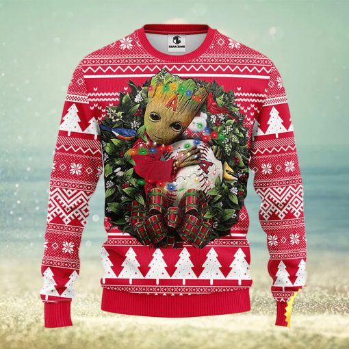 NFL Los Angeles Angels Groot Hug Christmas Ugly Sweater