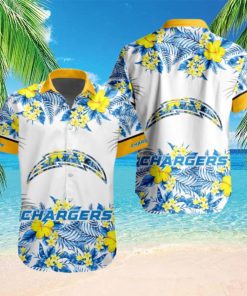 NFL Los Angeles Chargers Hawaiian Shirt Special Floral Tropical Team Spirit hawaiian shirt