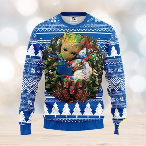 NFL Los Angeles Dodgers Groot Hug Christmas Ugly Sweater